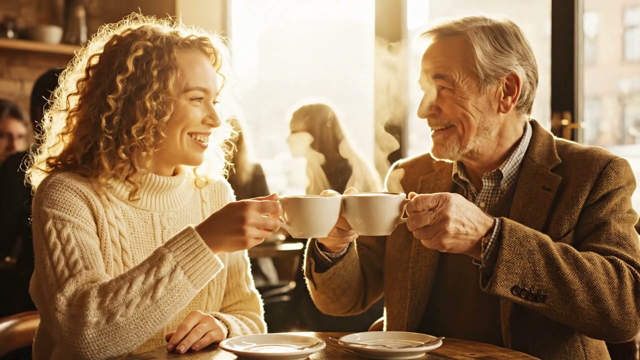 Veo 3 Dialogue Scene Prompt — Café Conversation with Speech